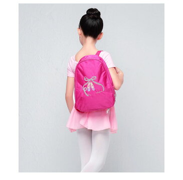 バレエ バッグ リュックサック レッスンバッグ 女の子 子供 キッズ ジュニア トゥシューズ 刺しゅう スパンコール ピンク リュック 軽量 かわいい バレエバッグ バレエ用品 雑貨 プレゼント