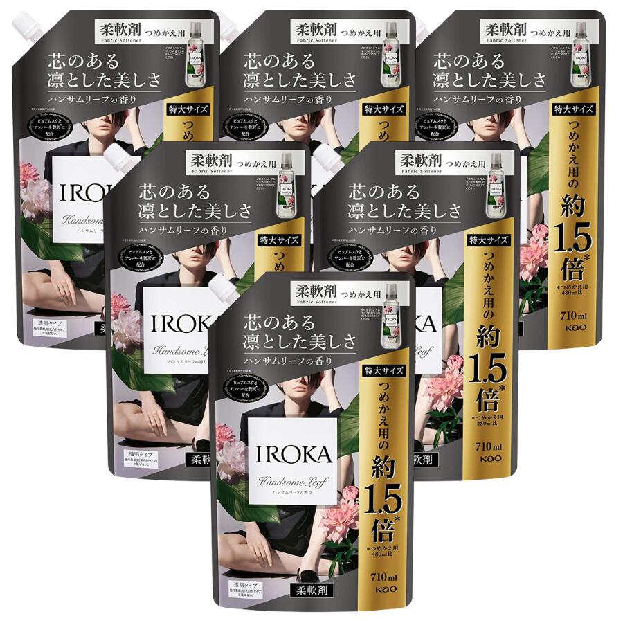 IROKA イロカ ハンサムリーフの香り 詰替え 710ml × 6袋セット