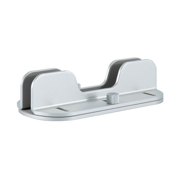 ナカバヤシ ノートパソコン縦置きスタンド シングル シルバー NPA-007SL[21]