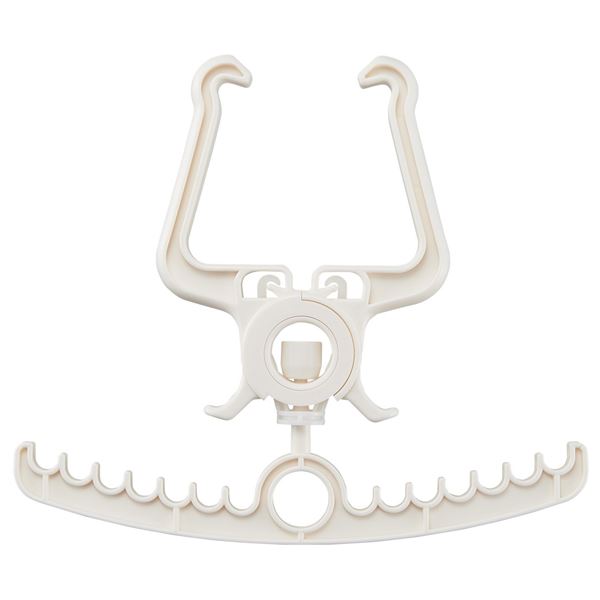 【2個セット】 吉川国工業所 はさんでハンガー ホワイト[21]