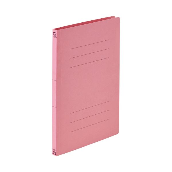 TANOSEEフラットファイル（エコノミータイプ） A4タテ 150枚収容 背幅18mm ピンク 1セット（200冊：10冊×20パック）[21]