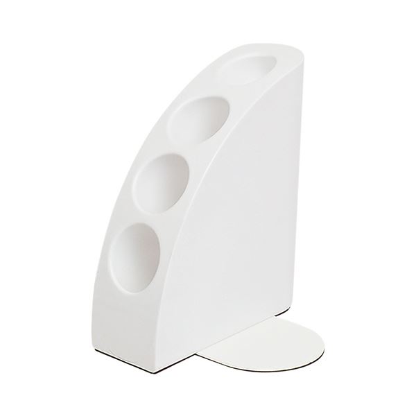 （まとめ） ナカバヤシブックエンドペンスタンド 4穴 ホワイト PS-BE1W 1個 【×5セット】[21]