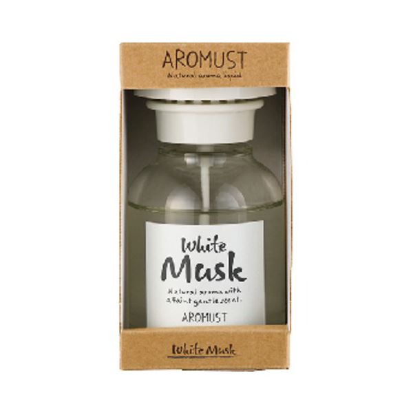 （まとめ） 晴香堂 アロマストナチュラル リキッド ホワイトムスク 210ml 1本 【×2セット】[21]