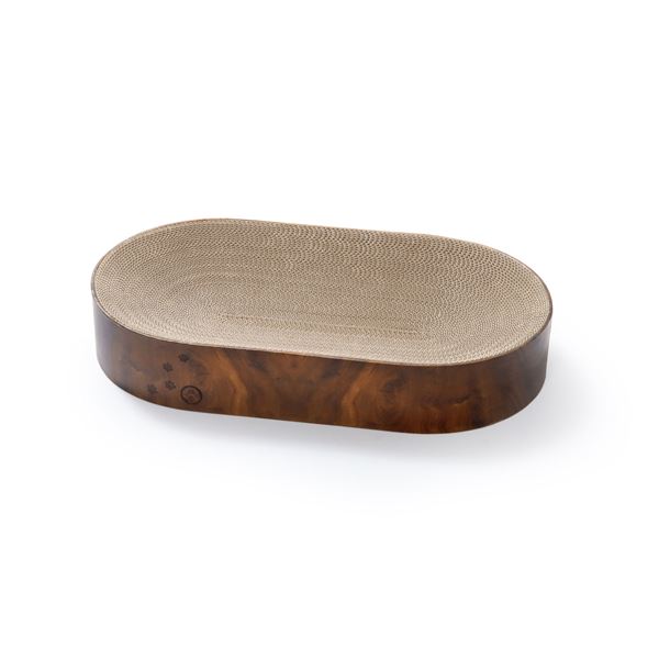 バリバリボウルXL オーバル ダークブラウン 猫用玩具[21]