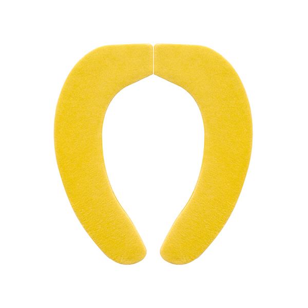 （まとめ） サンコーおくだけ吸着 HOKAテックベンザシート イエロー KF-66 1組 【×2セット】[21]