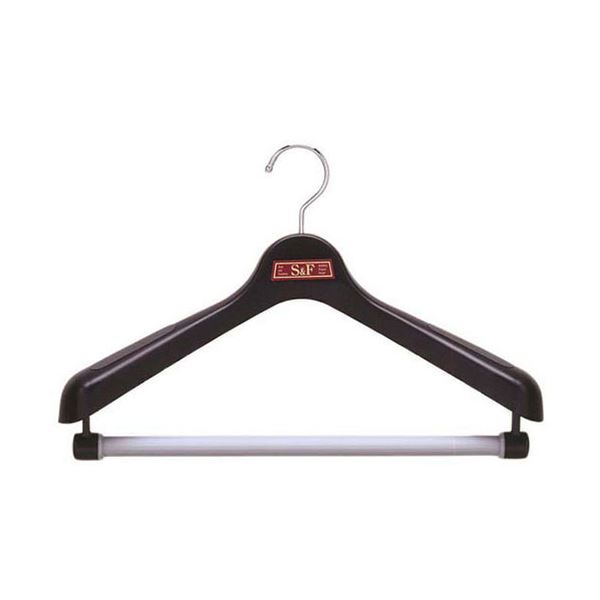 【5セット】 シンコーハンガー S＆F ジャケット回転式40 ブラック MMT73384X5[21]