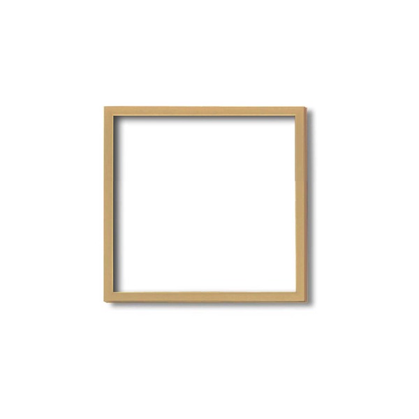【角額】木製正方額・壁掛けひも 5767 250角(250×250mm)「ナチュラル/木地」[21]