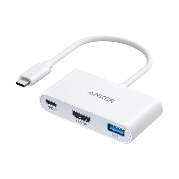 アンカージャパン ANKER PowerExpand 3-in-1 USB-Cハブ PD100W対応 ホワイト A8339N21 1個[21]