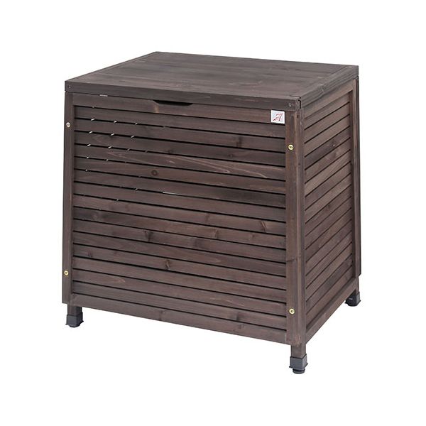 谷村実業木製ダストボックスダークブ...