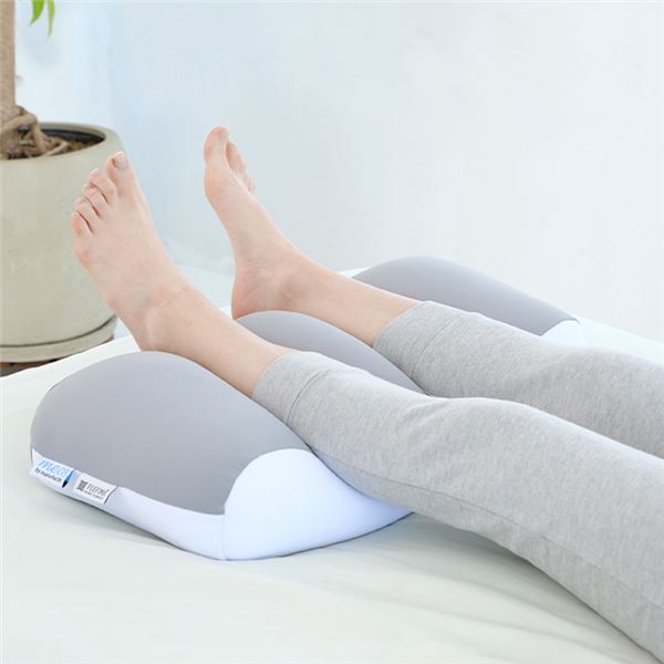 天使のおやすみ足枕 約55×20×13cm グレー【代引不可】[21]