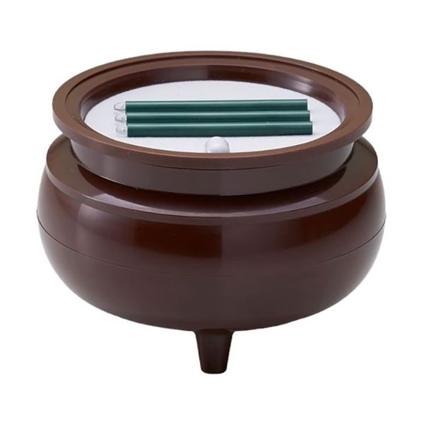 スマイルキッズ 自動消灯横置き安心のお線香（中） ブラウン ASE-4214DB[21]