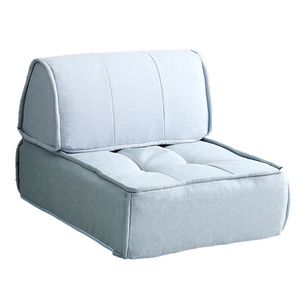 フロア クッション セット 〔ライトブルー〕 フロアクッション 背もたれ バッククッション 1人掛け 軽量 日本製 国産 完成品 クション リビング用品 リビング雑貨 日用雑貨【代引不可】[21]