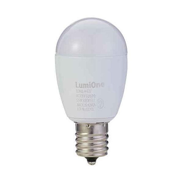 （まとめ） インターテクノロジー LED電球 ミニクリプトン形 E17口金 5.5W 3000K 電球色 LDA6L-H-E17 1個 【×3セット】[21](3)