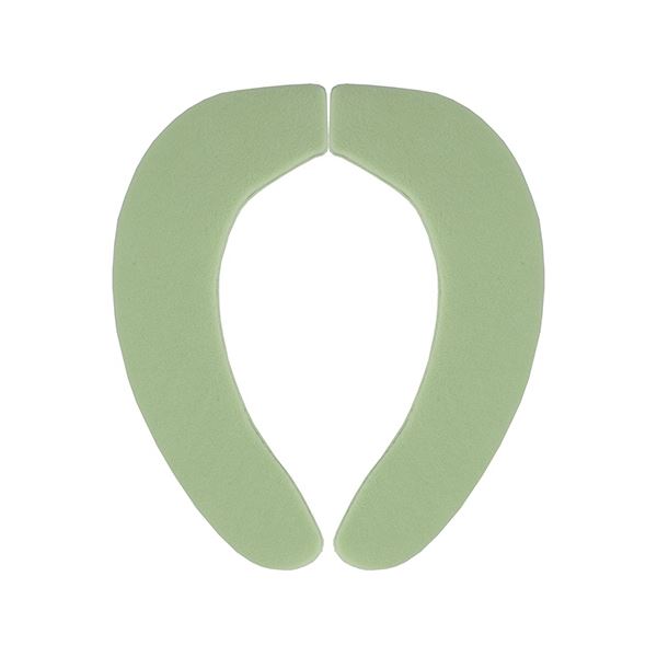 （まとめ） サンコーおくだけ吸着 消臭ふんわりベンザシート 無地 グリーン KC-69 1組 【×5セット】[21]