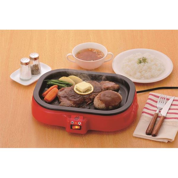 ■サイズ・色違い・関連商品■着脱式/電気たこ焼き器[当ページ]■ホットプレート 約345mm×350mm×110mm関連商品の検索結果一覧はこちら■商品内容たこ焼きと平プレートの2枚セット。■商品スペック●商品サイズ：約325×255×80mm●商品重量：約1520g●材質：本体／ポリプロピレン、プレート／アルミダイキャスト（ふっ素樹脂加工）●内容：平プレート付き、かんたんレシピ付き●定格電圧：100V、50／60Hz、800W●仕様：コードの長さ／約1.4m●JAN：4981889010310たこ焼きと平プレートの2枚セット。■送料・配送についての注意事項●本商品の出荷目安は【1 - 4営業日　※土日・祝除く】となります。●お取り寄せ商品のため、稀にご注文入れ違い等により欠品・遅延となる場合がございます。●本商品は仕入元より配送となるため、沖縄・離島への配送はできません。