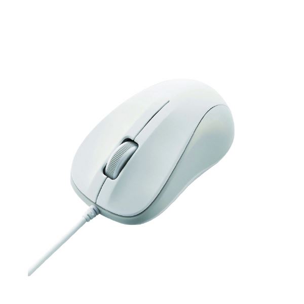 エレコム 有線マウス 3ボタン RoHS 白 M-K5URWH／RS[21]