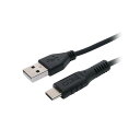 MCO シリコンUSB2.0ケーブル AtoC 3m ブラック USB-YCA30／BK[21]