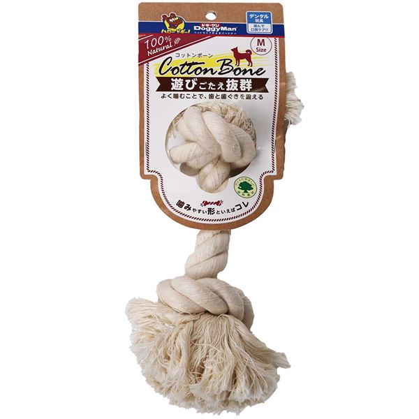 （まとめ）DoggyMan コットンボーン M 犬用玩具 【×5セット】 [21]