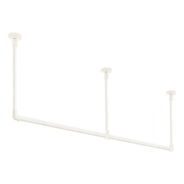 30017016 ハンギングバー H1 天井付 Cタイプセット ホワイト 約W1780mm×H450mm[21]