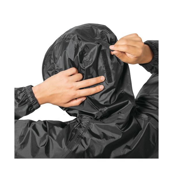 アイトス 全天候型ジャケット3層ミニリップ オレンジ×チャコール Lサイズ AZ-56301-063-L 1着