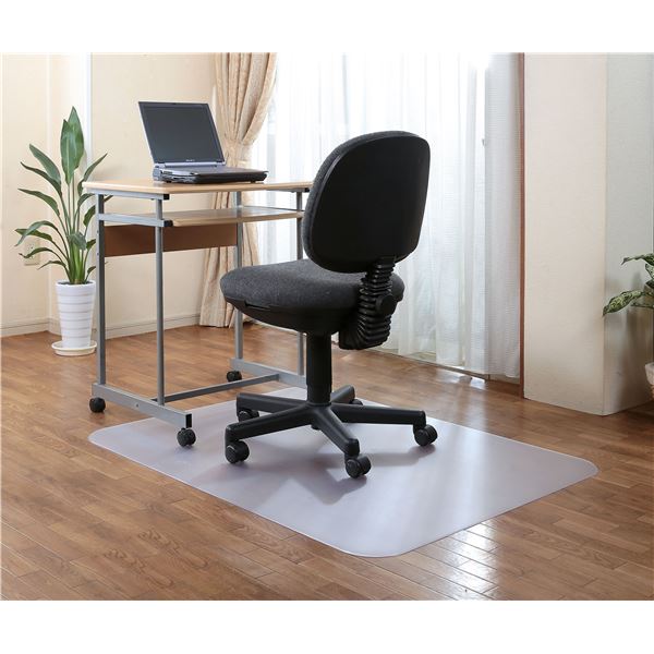 チェアマット 約90cm×120cm 日本製 床暖房対応 片面エンボス加工 アキレス リビング ダイニング 書斎 子供【代引不可】[21]