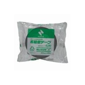 （まとめ）ニチバン カラー布テープ 102N-50 50mm×25m 黒【×10セット】[21]