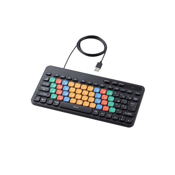 エレコム はじめてのキーボード KEY PALETTO(有線) TK-FS10UMKBK[21]