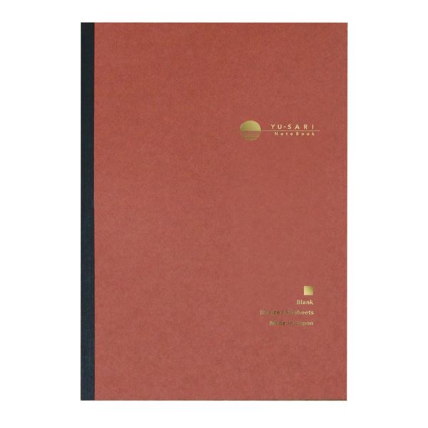 (まとめ) ゆうさり 万年筆向けノートブック B5ノート 無地 NYN-B501-W 【×5セット】[21]