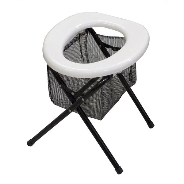 ベンリートイレ/簡易トイレ 【組立式】 スチール 〔災害時 アウトドア 断水時〕[21]