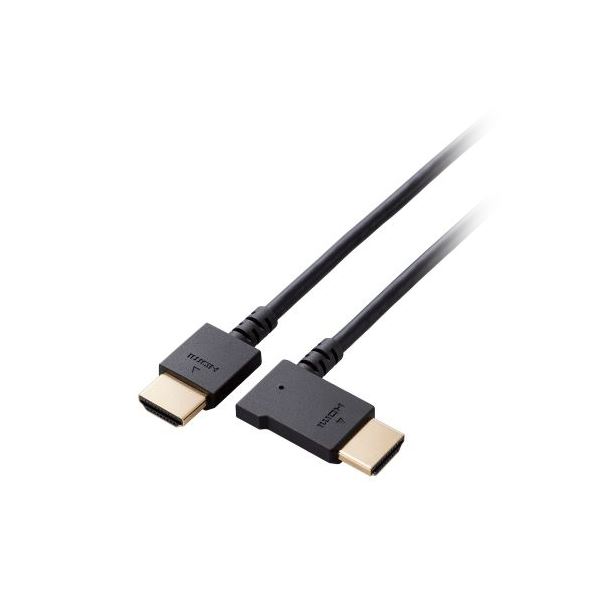 【3個セット】 エレコム HIGH SPEED HDMIケーブル（L字コネクター／左向き） CAC-HD14EYL10BKX3[21]