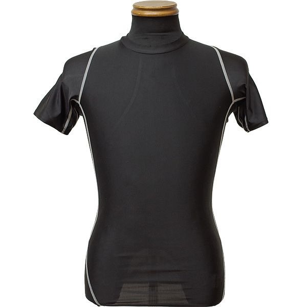 〔2枚セット〕 アメリカ軍 タクティカル トレーニング アンダーシャツ 半袖 XL ブラック ＆ ACU 吸水 速乾 レプリカ[21]