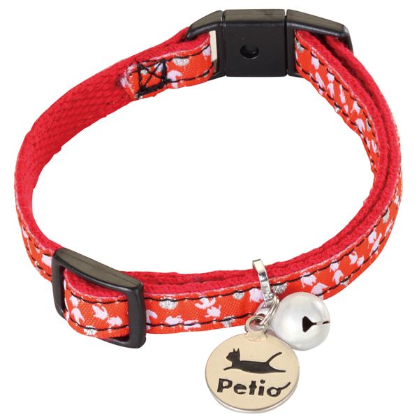 （まとめ）猫小町カラー 金魚 オレンジ【×5セット】 (猫用品/首輪)[21]