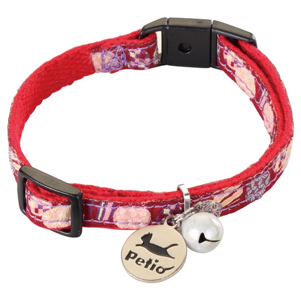 （まとめ）猫小町カラー 手まり ガーネット【×5セット】 (猫用品/首輪)[21]