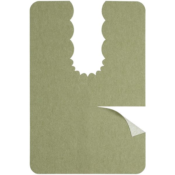 【3個セット】 トイレマット 【幅60×奥行90×厚さ0.3cm グリーン】 撥水加工 アンモニア消臭 おくだけ吸着 バリアフリー おくなが[21]