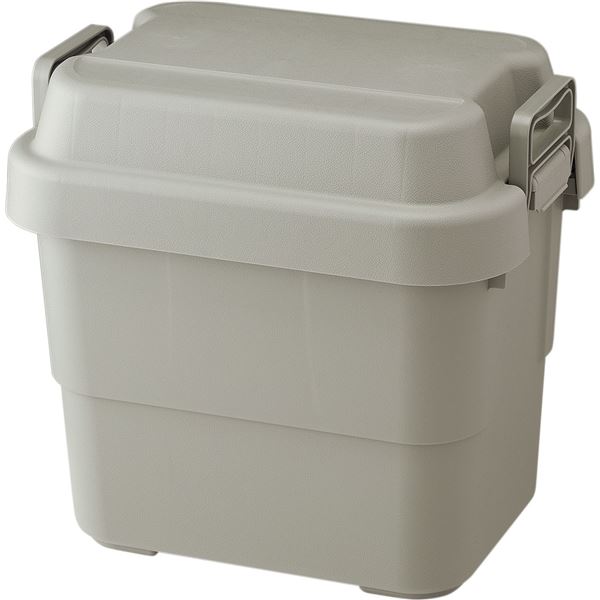 収納ボックス 20L 約幅39.2×奥行29.4×高さ37cm グレー トランクカーゴ 日本製 完成品 キャンプ道具 防災用品 ファイル収納[21]