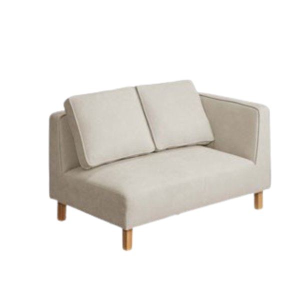 ゆったりくつろげるコーナーソファ 左カウチタイプ グレー[21]