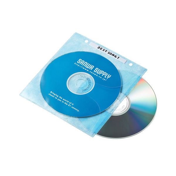 (まとめ)サンワサプライ DVD・CD不織