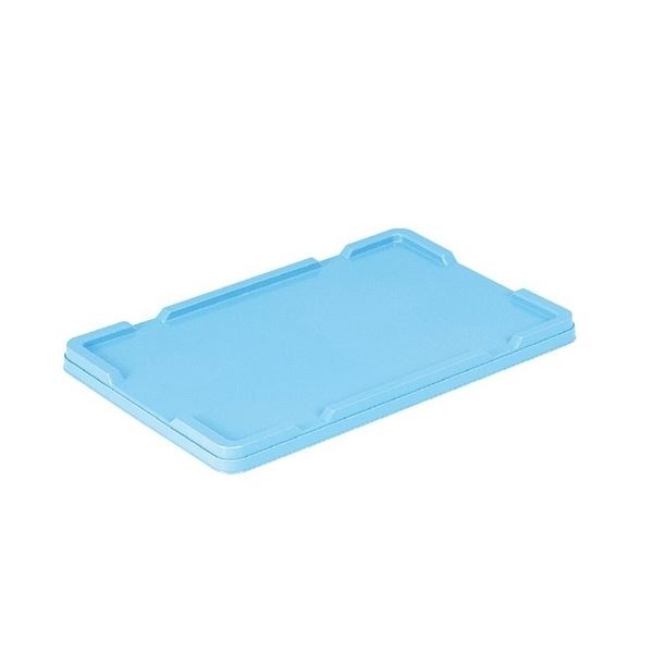 【20個セット】 業務用コンテナボックス/食品用コンテナー 【フタのみ単品 NF-M33用蓋】 ブルー 材質：PP【代引不可】[21]