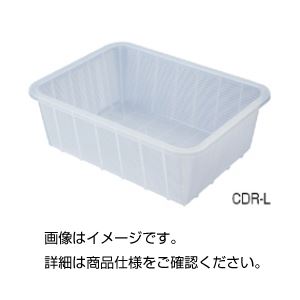 （まとめ）深型バスケット（クリア）CDR-L【×3セット】[21]