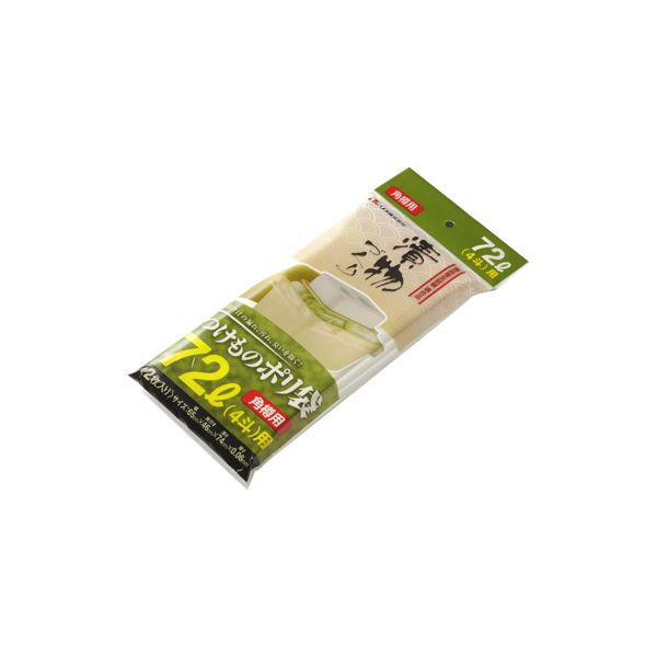 【100セット】 新漬物ポリ袋/漬物用品 【角樽用 72L 4斗】 材質：PE クリア 〔キッチン用品 家庭用品 手づくり〕【代引不可】[21]