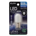 （まとめ） ELPA LEDナツメ球 電球 E17 昼白色 LDT1N-G-E17-G110 【×10セット】[21]