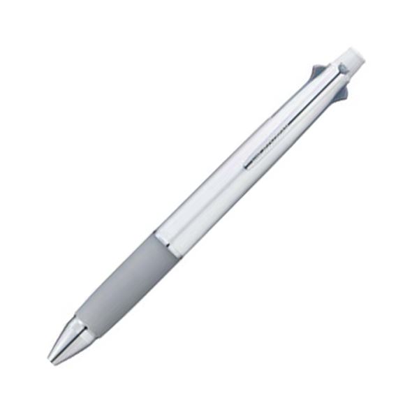 （まとめ） 三菱鉛筆 多機能ペン ジェットストリーム4＆1 0.7mm （軸色 シルバー） MSXE510007.26 1本 【×5セット】[21]