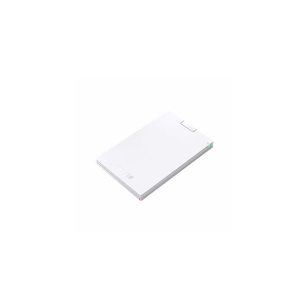 BUFFALO バッファロー ミニステーション USB3.1（Gen1）／USB3.0 ポータブルHDD 500GB ホワイト HD-PCG500U3-WA[21]
