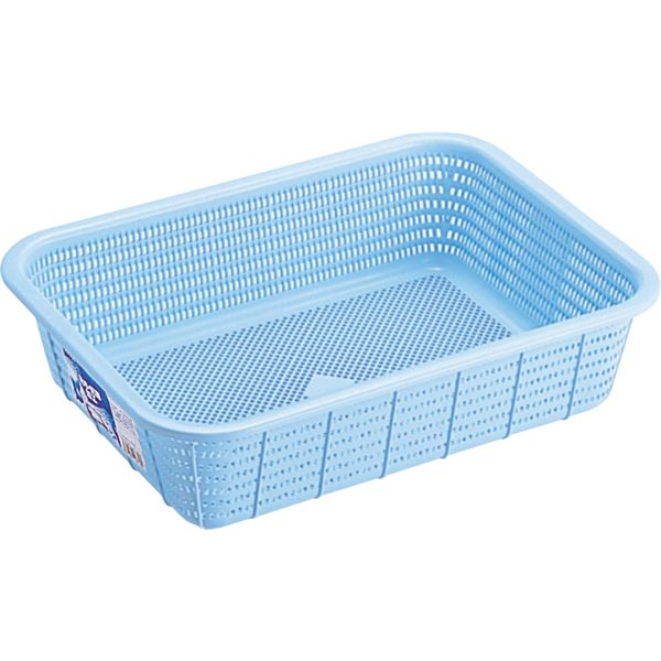 【20セット】 キッチンバスケット/キッチン用品 【Mサイズ】 ブルー 材質：PP メッシュ形状 『HOME＆HOME』【代引不可】[21]