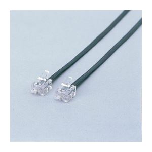 (まとめ)エレコム スリムモジュラーケーブル MJ-1BK【×20セット】[21]