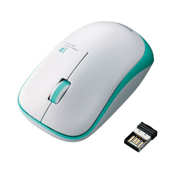 エレコム ワイヤレスLEDマウス グリーン M-IR07DRGN[21]