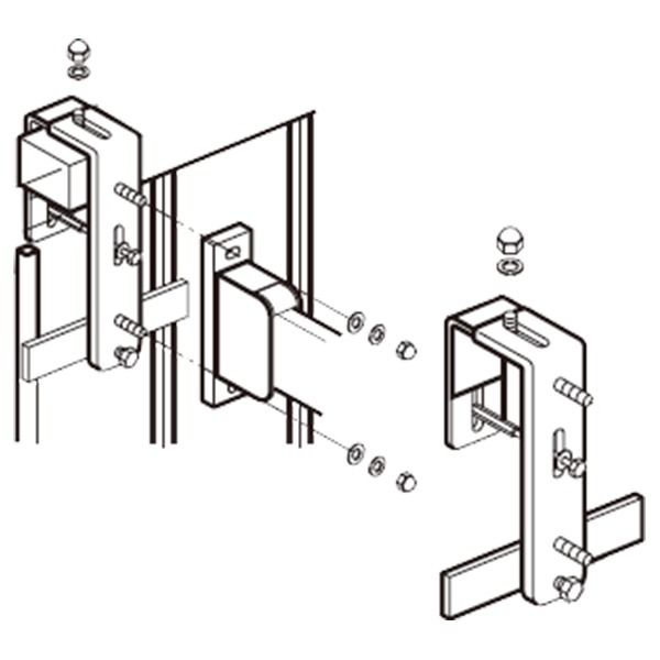 ホスクリーン 笠木付パーツ 【生地 HP-7B】 ステンレス ゴム[21]