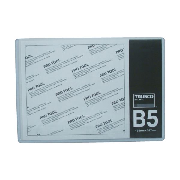 （まとめ）TRUSCO 厚口カードケース B5THCCH-B5 1枚 【×30セット】[21]
