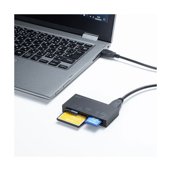 サンワサプライ USB3.1 マルチカードリーダー ADR-3ML50BK ブラック[21]