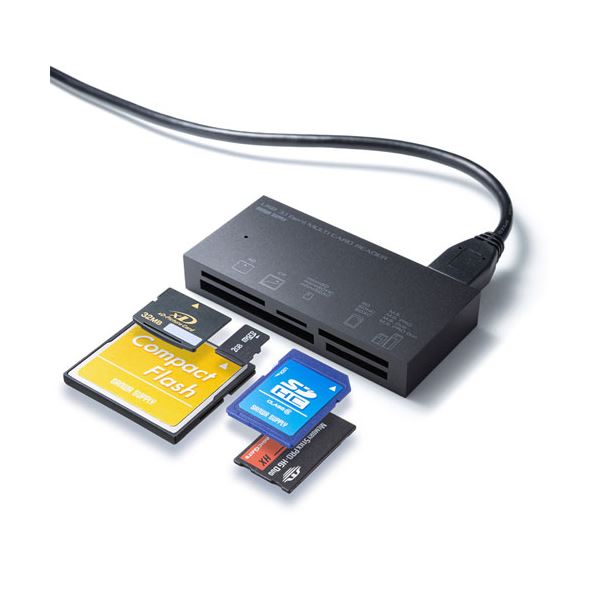 サンワサプライ USB3.1 マルチカードリーダー ADR-3ML50BK ブラック[21]
